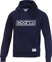 Sparco FRAME Hoodie - Comfortabele en Stijlvolle Hoodie voor Heren - S - Marineblauw