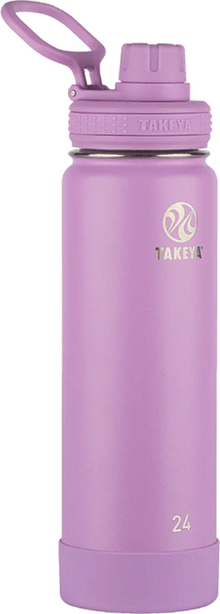 Takeya Actives Insulated Waterfles - Thermosfles - Drinkfles - Thermosbeker - 700 ml - Lilac