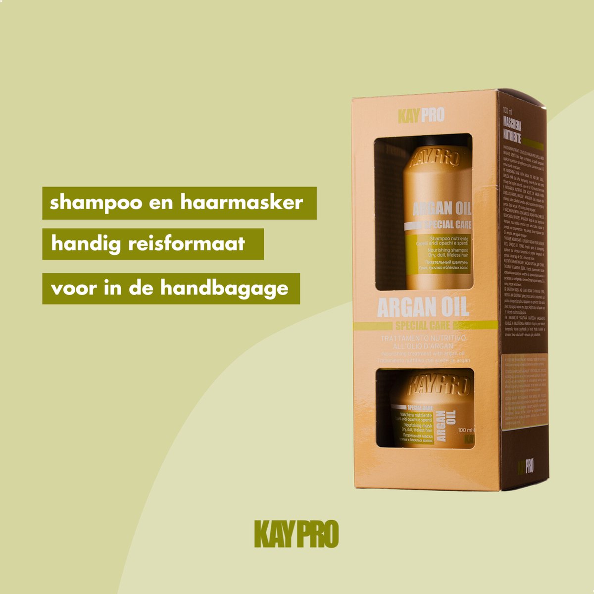 Kay Pro Special Care Argan Oil Shampoo & Maske Set 200 Ml – Für Starkes, Glänzendes Haar