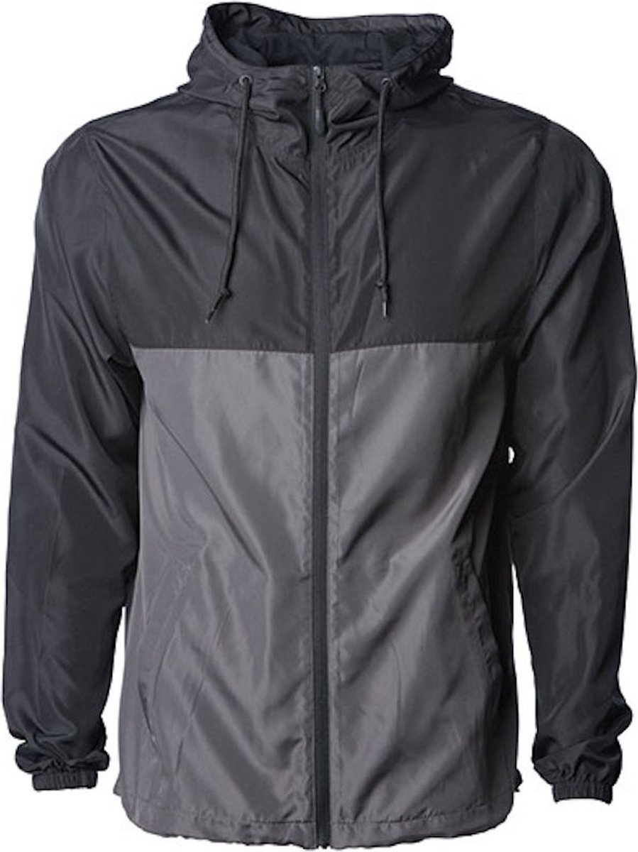Unisex Lightweight Windbreaker Outdoorjas /Graphite Zwart