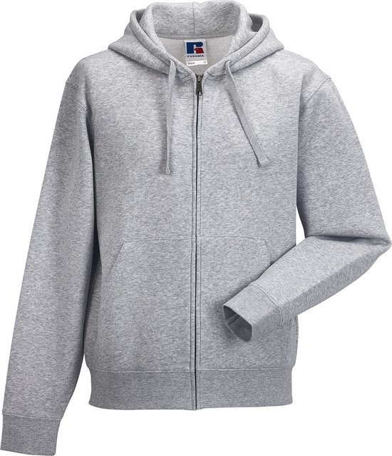 Authentic Full Zip Hoodie Sweatshirt 'Russell' Light Oxford - 4XL