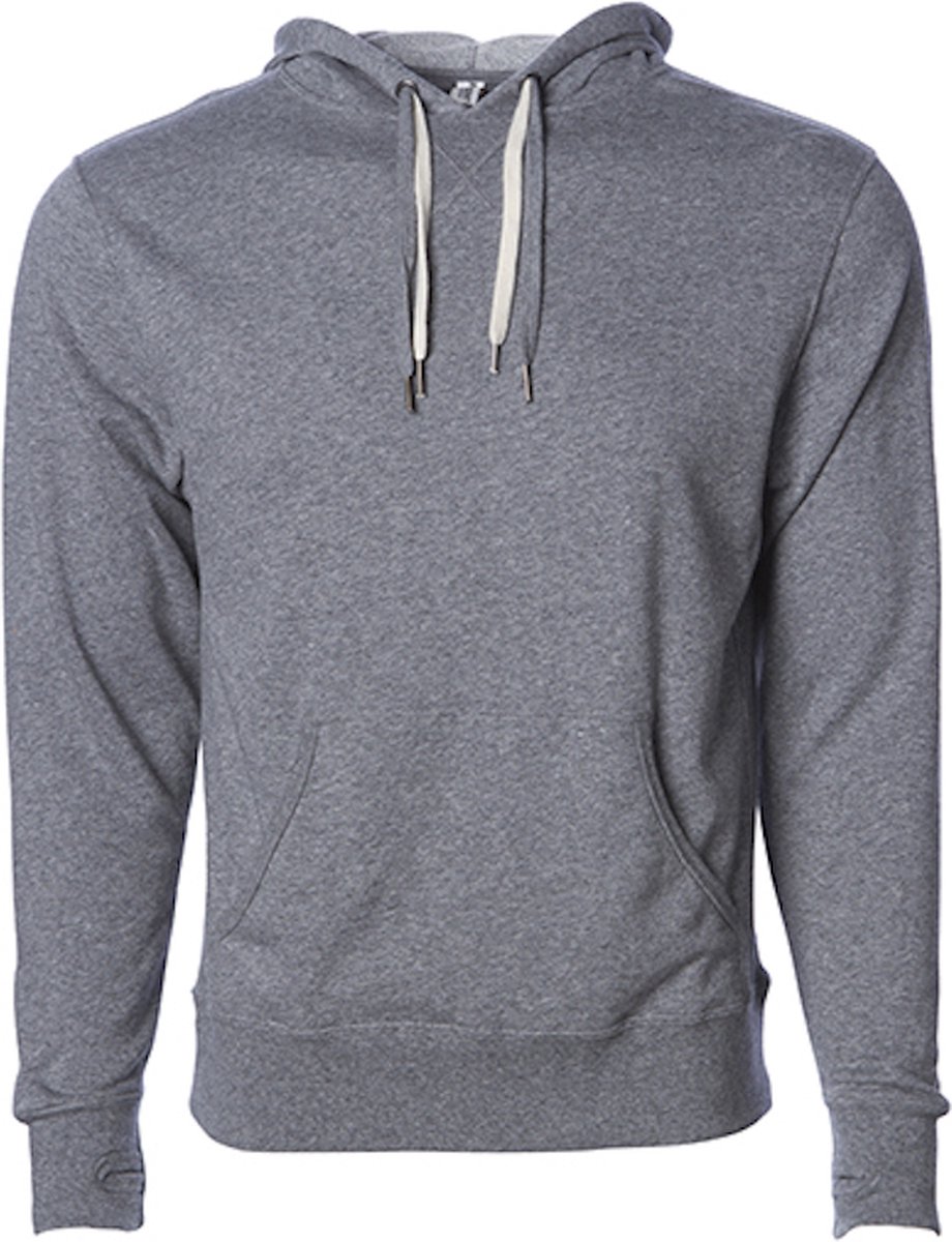 Independent Unisex Midweight French Terry Hooded Pullover – XXL Salt-n-pepper