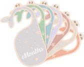 Babiem Cintres Bébé - 7 Pièces - Séparateurs de Penderie pour Vêtements de bébé - Cadeau de Maternité - Garçon / Fille - 0-24 mois