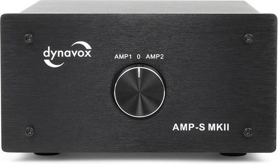 Dynavox AMP-S schakelt tussen 2 versterkers op 1 set speakers zwart |  bol.com