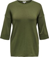 Only Carmakoma Cardina pullover groen maat M 46/48