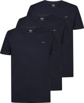 Petrol Industries Heren T-shirts 3-Pack - Ronde Hals - Korte Mouw - Katoen - Regular Fit - Multipack van 3 stuks - Blauw - Maat XL