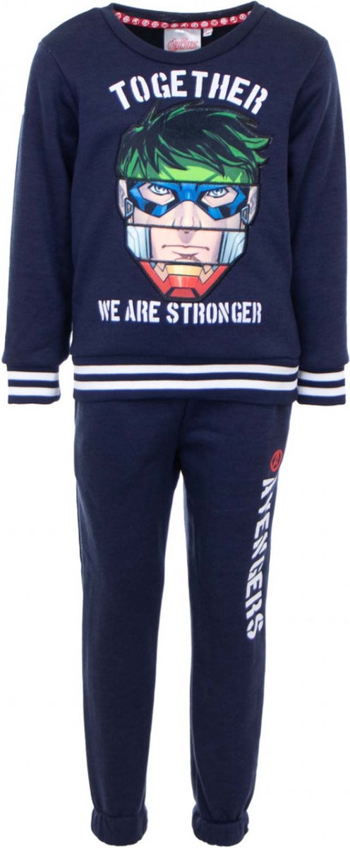 Avengers set Joggingpak Blauw 140