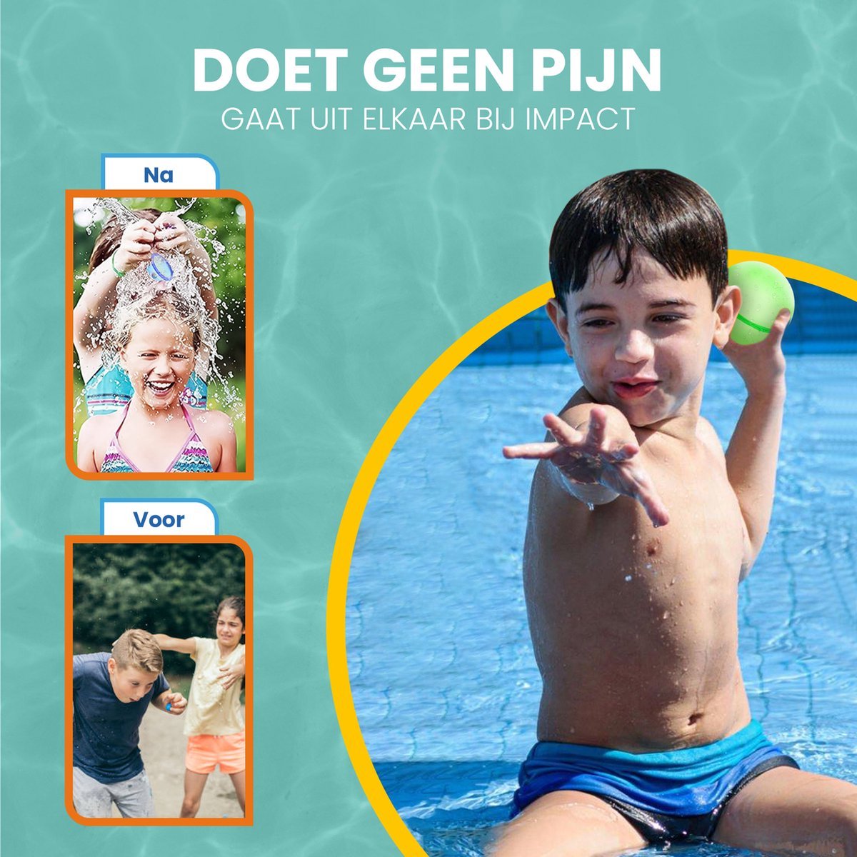 10 x Herbruikbare Waterballonnen Zelfsluitend /Waterspeelgoed / Kinderen / Buiten / Buitenspelen / Speelgoed / Buitenspeelgoed / Zwembad / Water / Zwemmen / Speelgoed meisjes / Speelgoed jongens / Vakantie / Duikspel / Duurzaam – foto 4