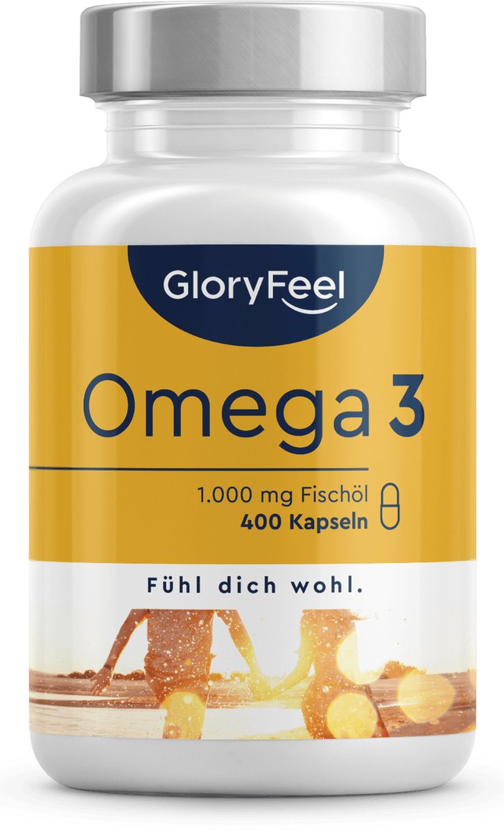 Omega 3 (400 capsules) 1000 mg visolie per capsule met EPA & DHA