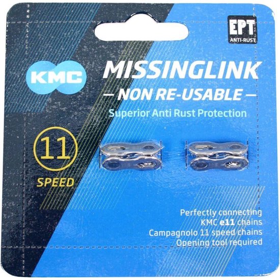 KMC MissingLink - Sluitschakel 11 speed Zilver KMC - Shimano ketting (2 stuks) van KMC — afbeelding 5