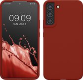 kwmobile telefoonhoesje geschikt voor Samsung Galaxy S22 Plus - Hoesje met siliconen coating - Smartphone case in spice rood