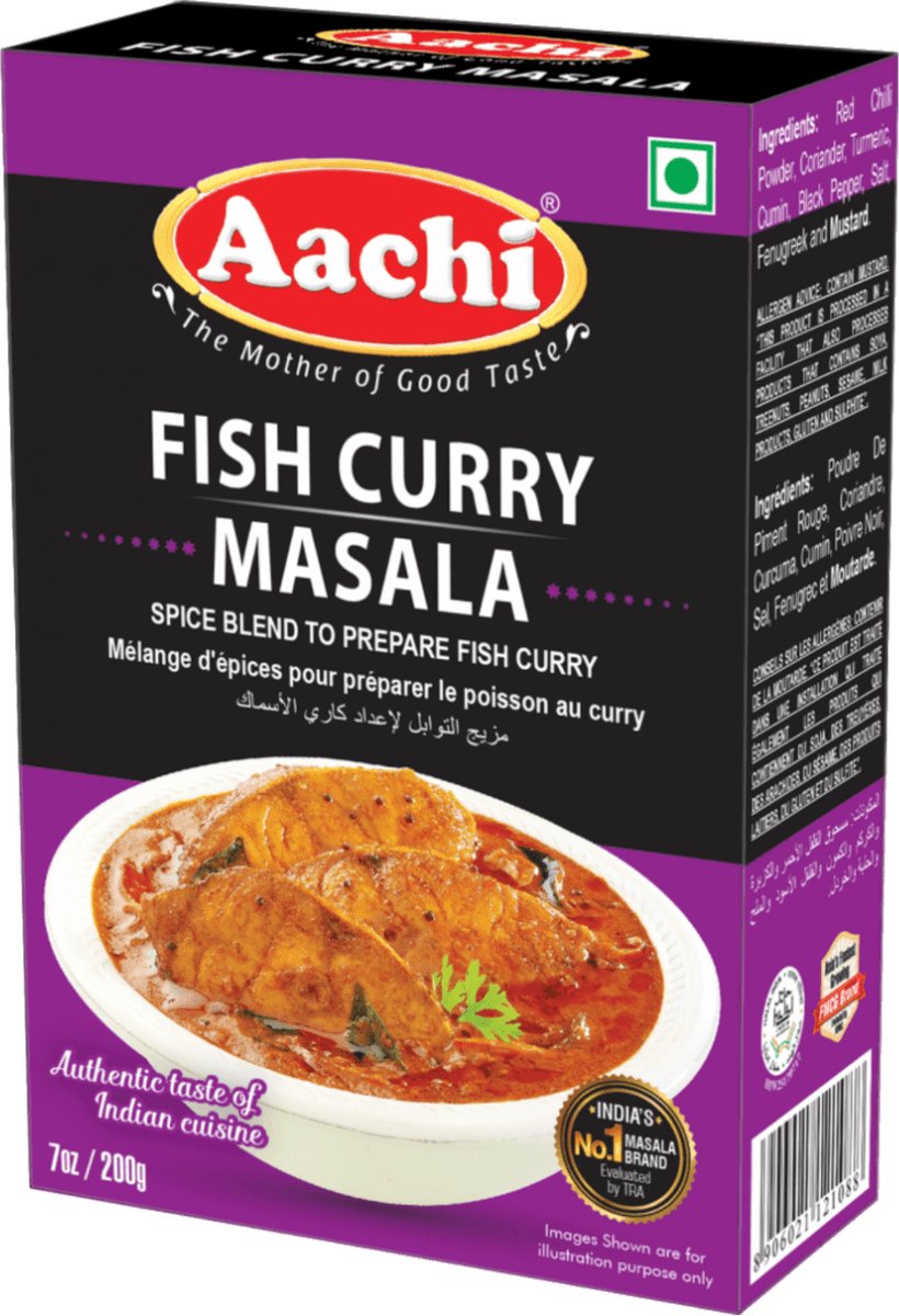 Aachi - Vis Curry Kruidenmix - Fish Curry Masala - 200 g