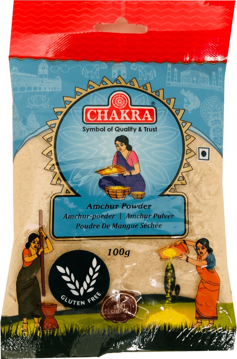 Goedkoopste Chakra - Mangopoeder - Amchur Powder - Glutenvrij - 3x 100 g