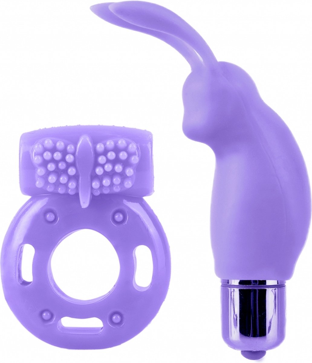 Goedkoopste Vibrating Couples Kit - Purple