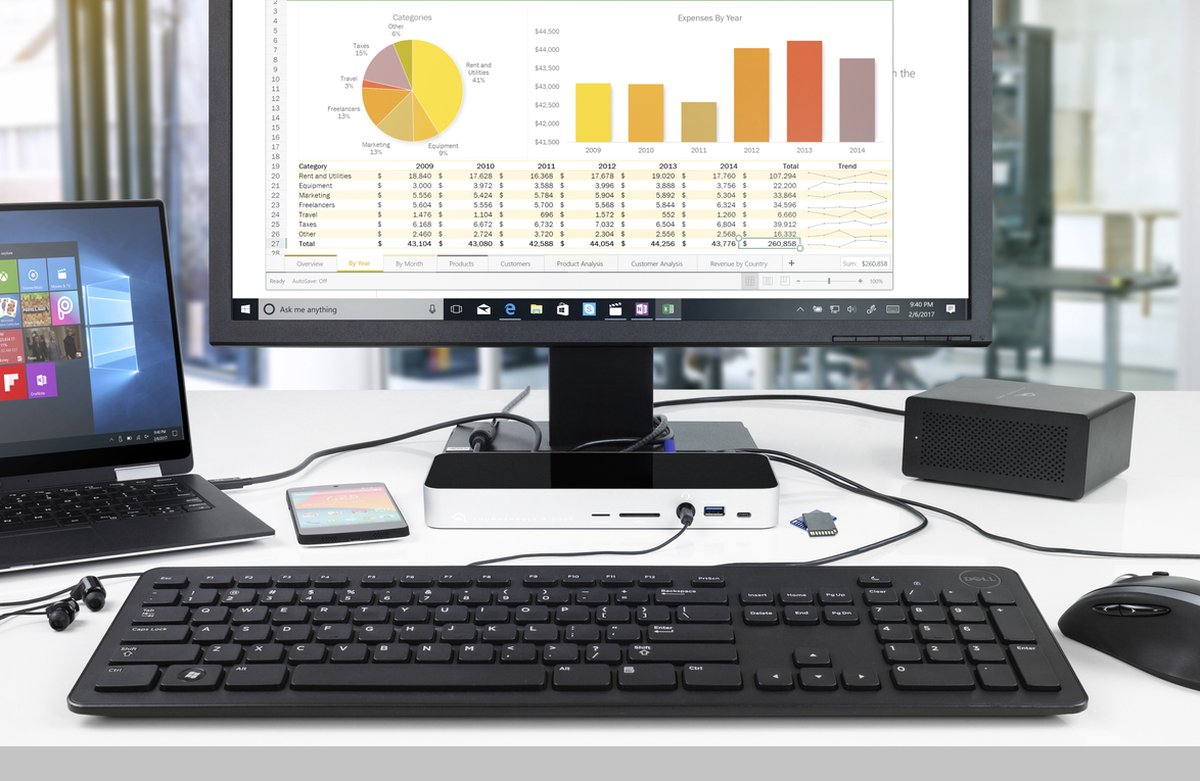 OWC 14-Port Thunderbolt 3 Dock - Space Grey thumbnail 5