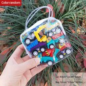 Kinderen Speelgoed - 6 Auto's - Mini auto's - Speelgoed - Auto's - Jongens - Inclusief tas - Kinderen