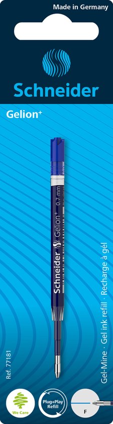 Schneider gelpenvulling - Gelion 39 - 0.7mm - op blister - blauw - S-77181