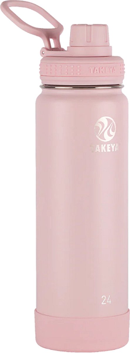 Takeya Actives Insulated Waterfles - Thermosbeker - Drinkfles - Thermosfles - 700 ml - Blush