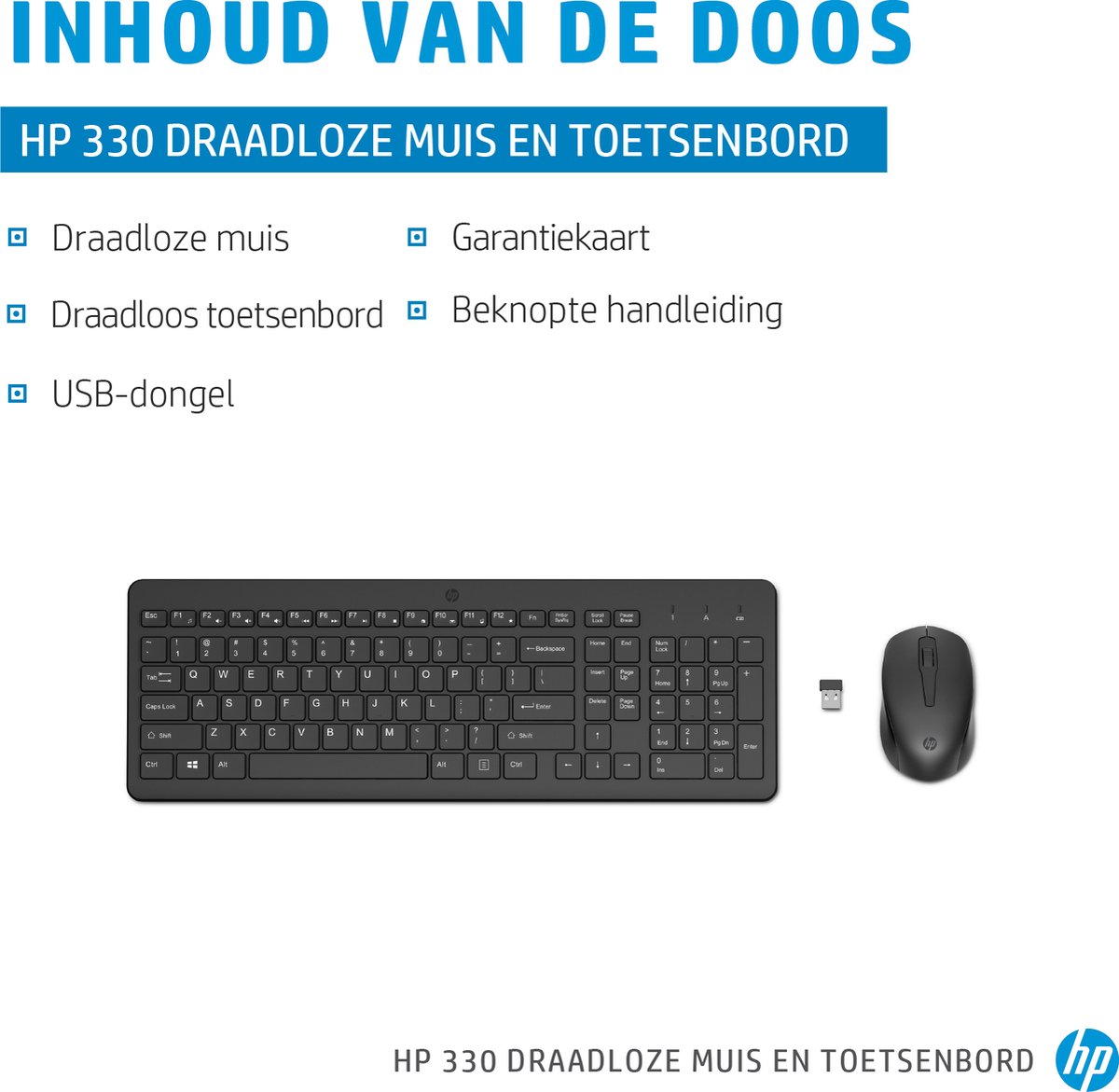 HP Pavilion 200 bedraad toetsenbord en muis - (1600 DPI, USB 2.0-poort, LED- display, Windows 10, Windows 8), zwart, Spaans QWERTY-toetsenbord