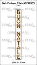 Crealies Foil, Emboss & Ink It! It: Buon Natale (Vertikaal)