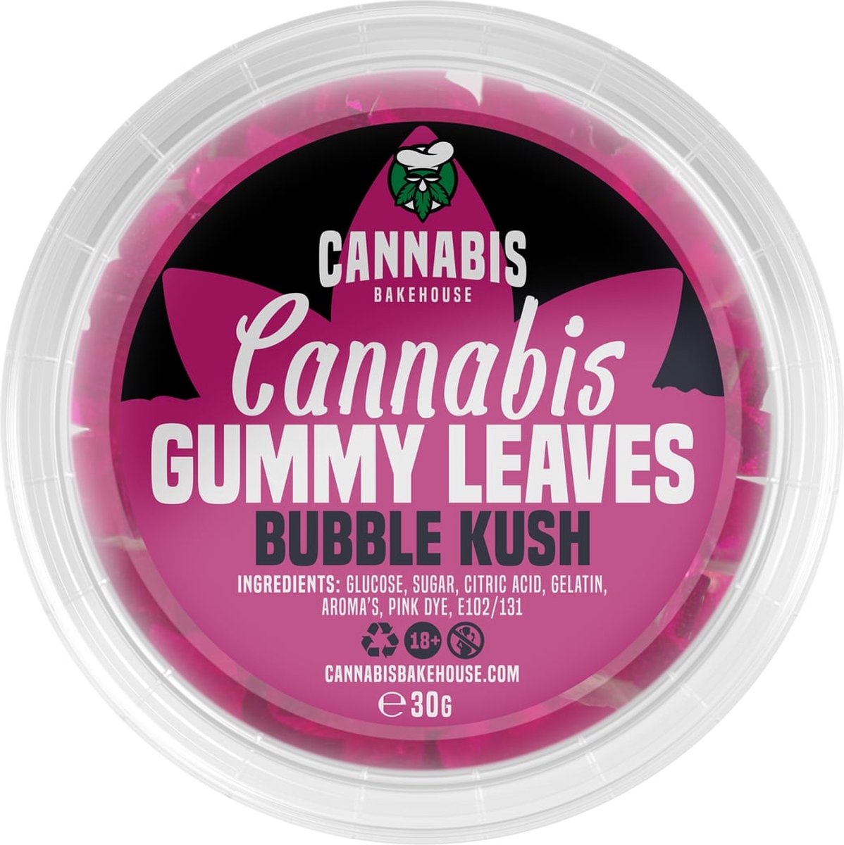 Cannabis Bakehouse Cannabis Leaves - wietsnoepjes met Bubble Kush smaak - 0% THC