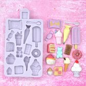 Karen Davies - Siliconen Mal - Miniatuur - Snoepgoed