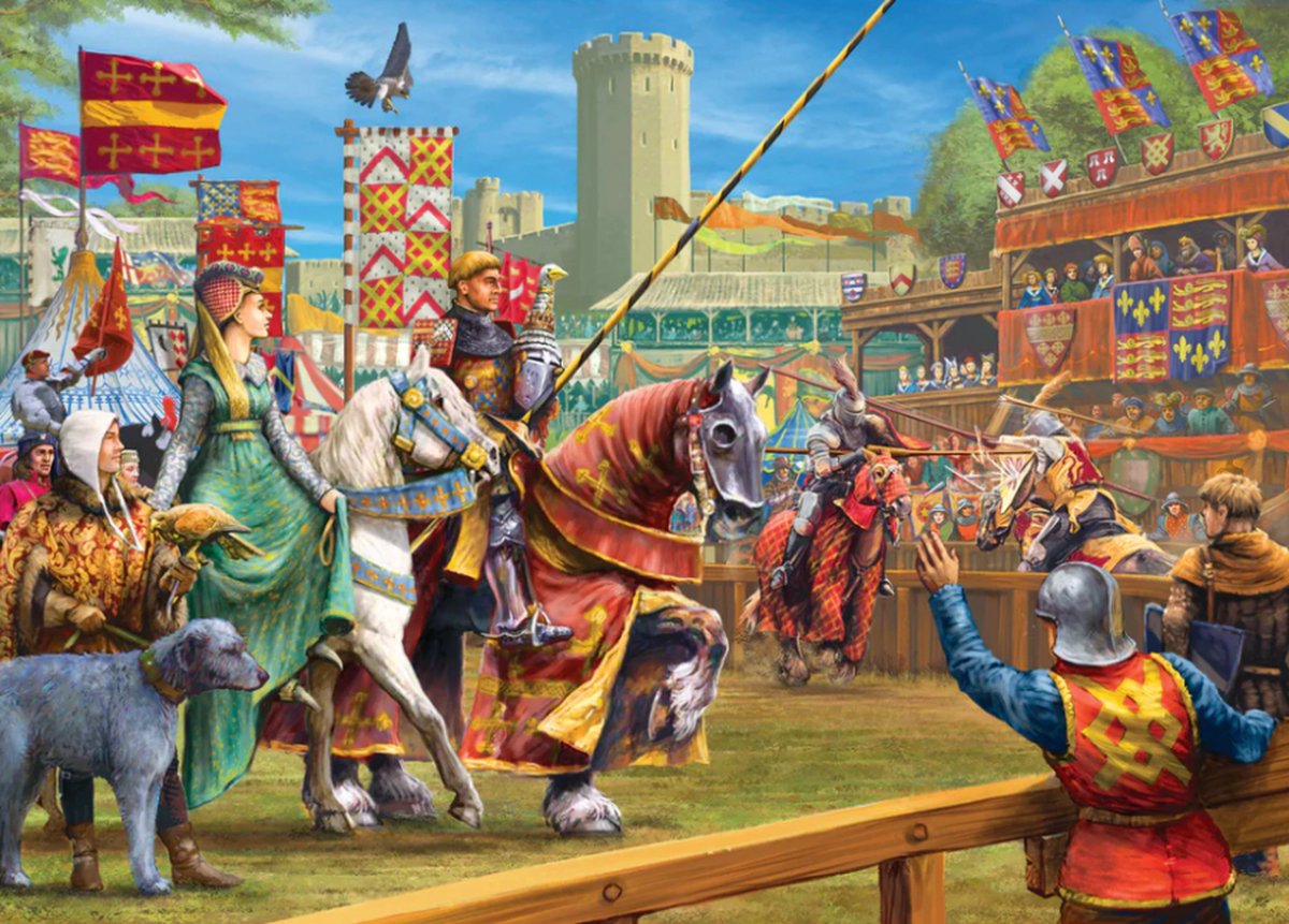 Gibsons legpuzzel The Joust at Warwick - 1000 stukjes puzzelplezier.