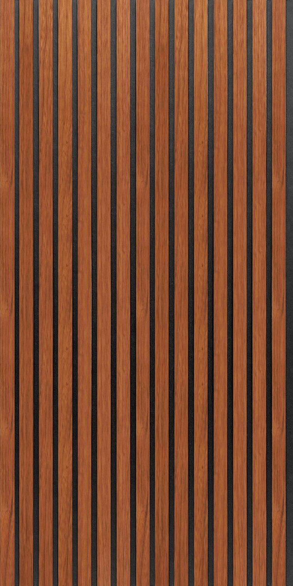 Akoestisch Wandpaneel Vang set van 16 mdf 11,52 m² teak