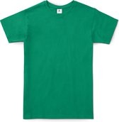 B&C Exact 150 Heren T-Shirt - Kelly green (Ierland) - Small - Korte Mouwen
