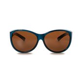 IKY EYEWEAR overzet zonnebril dames OB-1002D2-blauw-metallic