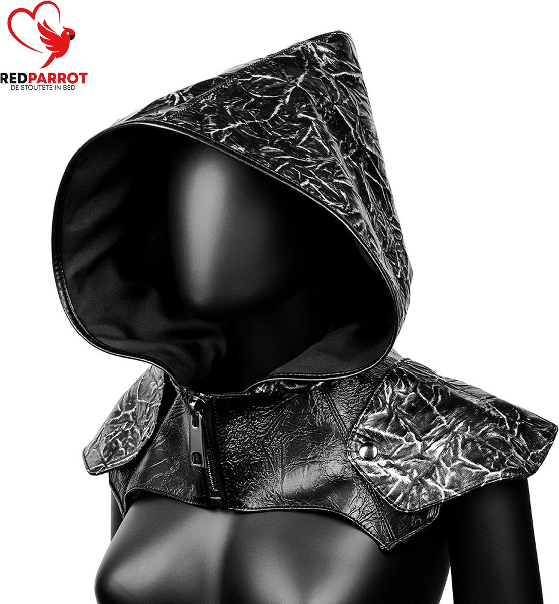 Goedkoopste BDSM Thema capuchon MASTER | Club avond | Rollenspel kleding | Sexy top | Bondage kleding | Zeer goede kwaliteit leder