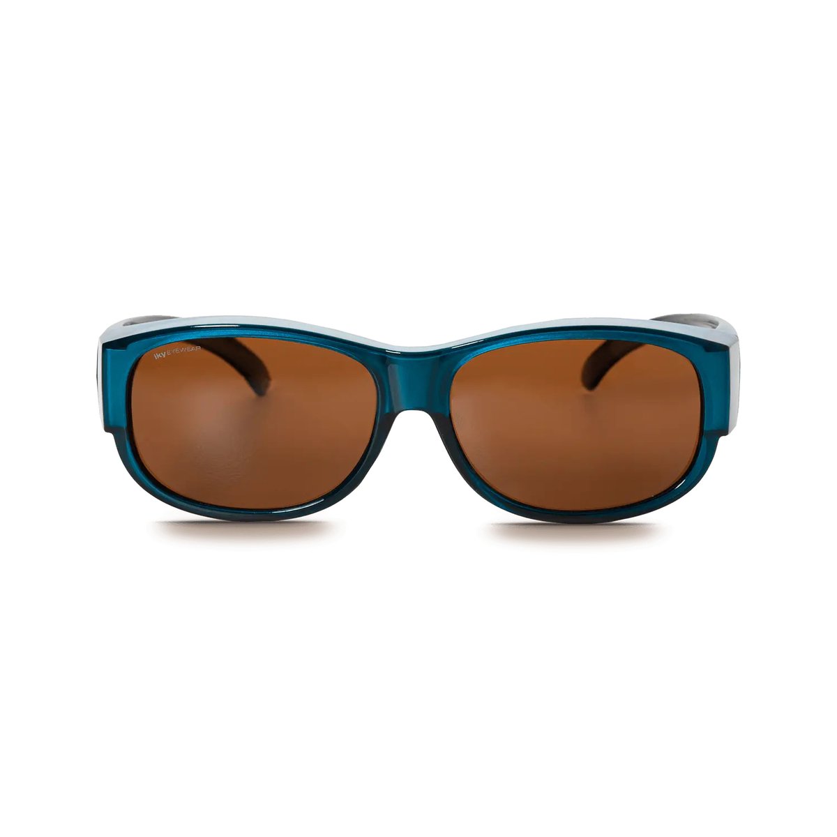 IKY EYEWEAR overzet zonnebril OB-1001D2-blauw-metallic