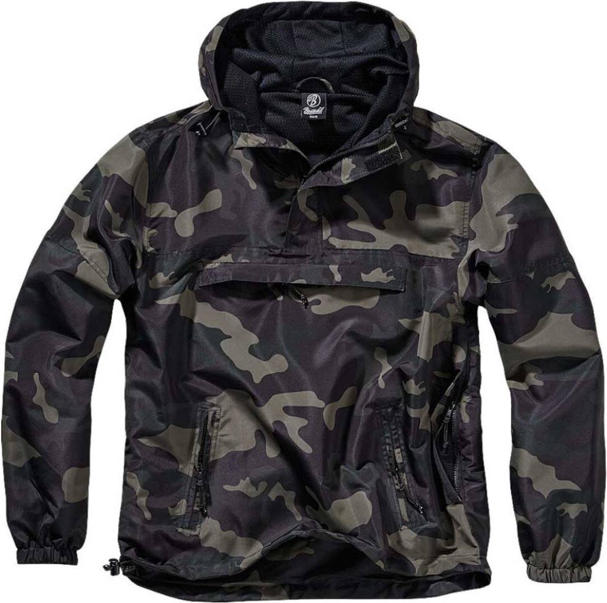 Brandit Summer Darkcamo Windbreaker Heren Dark Camo