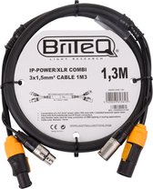 Briteq IP-Power Twist /XLR combi cable, 1,3m - Kabel