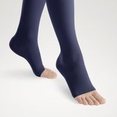 Gilofa style 280 den. AD - Kniekousjes - Small- Sesam - open teen - compressiekousen - helpt tegen pijnlijke , vermoeide benen