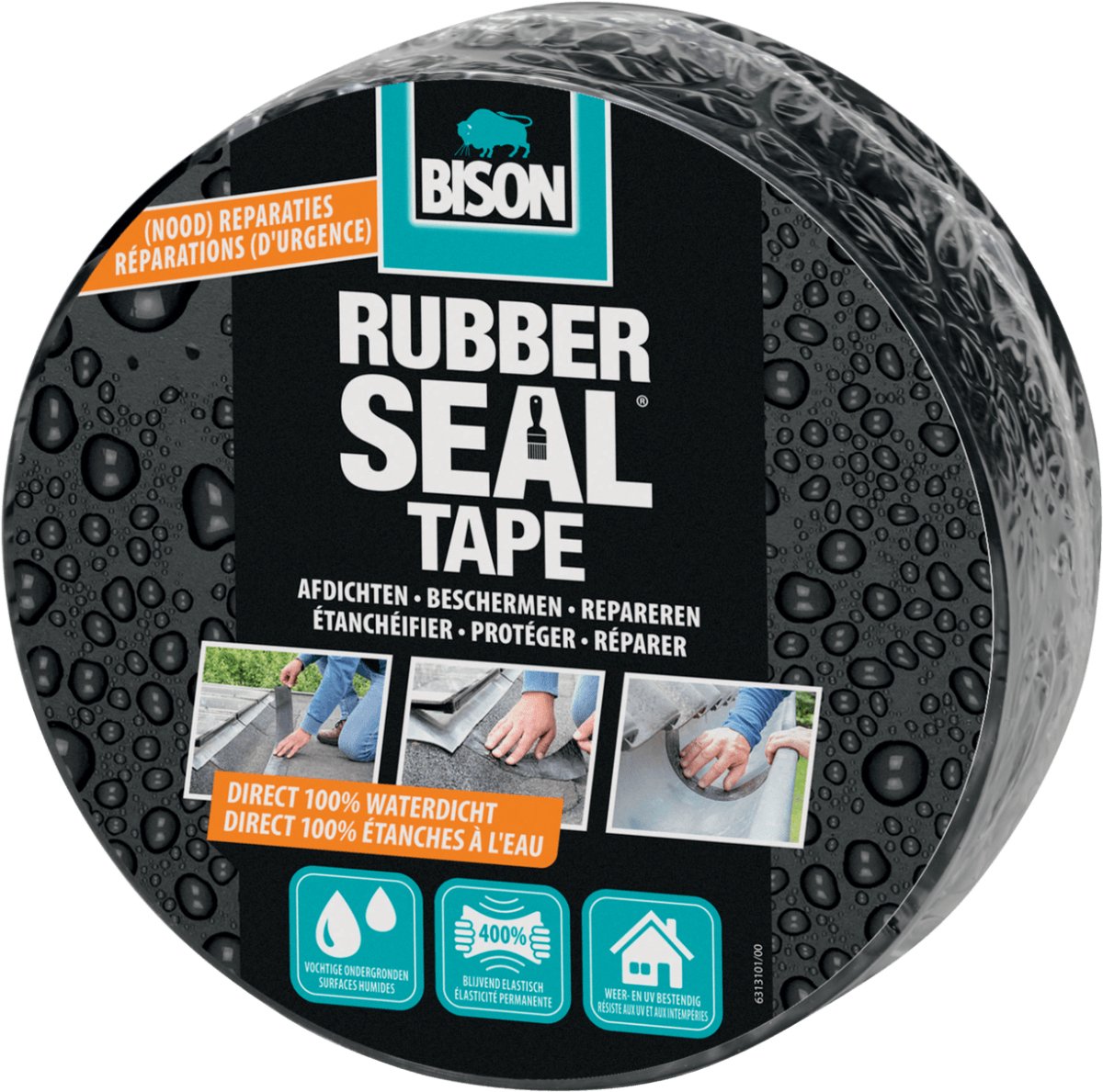 Bison Rubber Seal tape 7.5 cm rol 5 meter - Bison