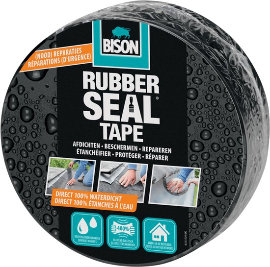 Bison Rubber Seal tape 7.5 cm rol 5 meter