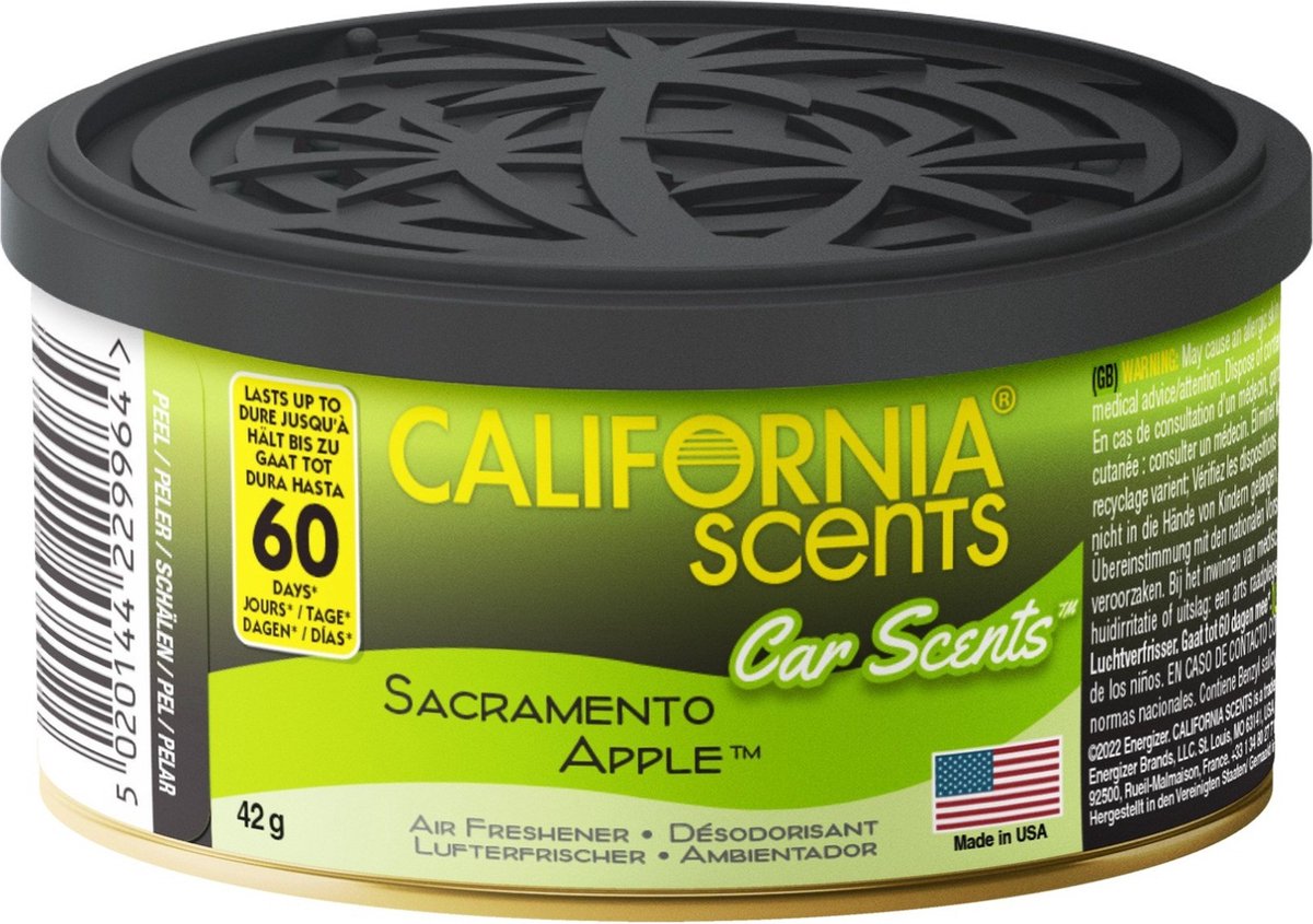 California Scents Luchtverfrisser - Sacramento Apple - Blikje 42gr
