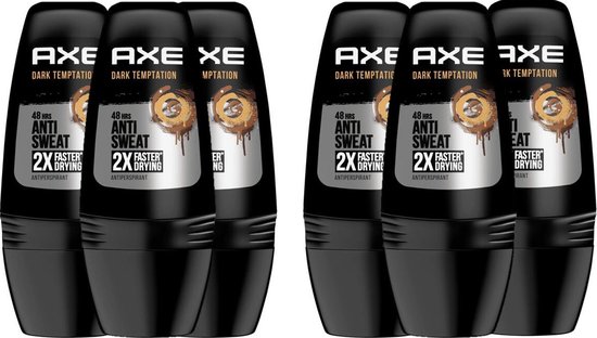 Axe Deodorant Roller Dark Temptation 6 stuks Voordeelverpakking