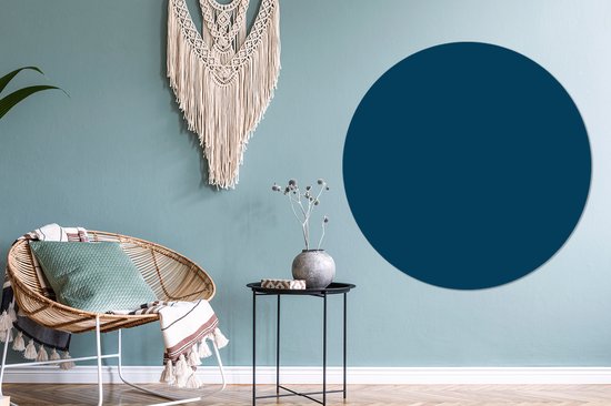 WallCircle - Stickers muraux - Cercle de papier peint - Indigo - Palette - Couleurs - ⌀ 140 cm - Cercle mural - Autocollant - Autocollant papier peint rond