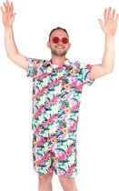 Di Bartelomeo Flamingo Festival Outfit - Summer Outfit - Man - Carnavalskleding - Verkleedkleding - Maat S