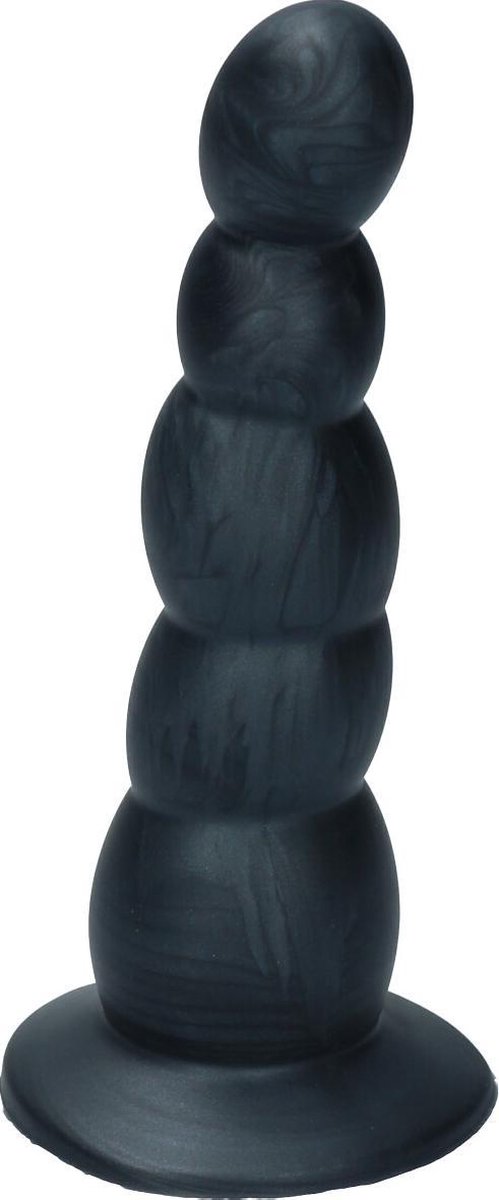 Goedkoopste Ylva & Dite - Circe - Siliconen Anale / Vaginale dildo - Made in Holland - Zwart Metallic