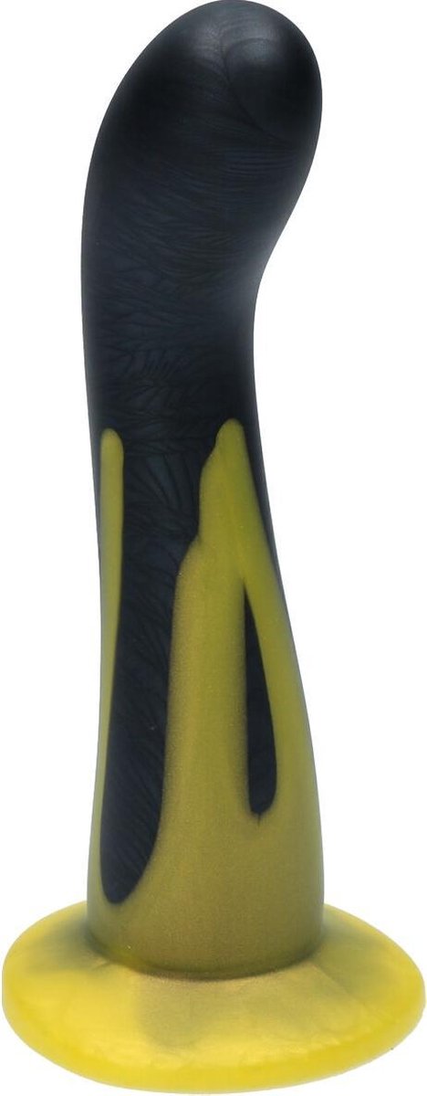 Goedkoopste Ylva & Dite - Swan - Siliconen G-spot / Anale dildo - Made in Holland - Zwart Metallic / Flash Gold