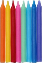 Folat - Bougies couleur pop 6 cm (16 pièces)