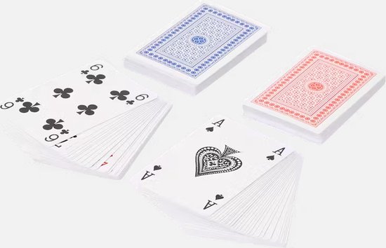 Premium Speelkaarten Set van 2 Pakjes Zwart/Rood | Spelkaarten |... | bol.com
