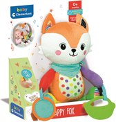 Baby Clementoni - Happy Fox - Knuffel Vos - Interactieve Knuffel - Extra Zacht