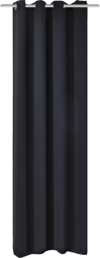 vidaXL-Gordijn-met-metalen-ringen-verduisterend-270x245-zwart