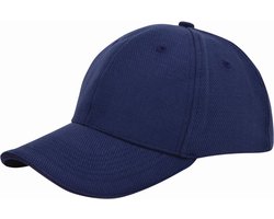 Benza luxe canvas sandwich Baseballcap - Pet - Donkerblauw