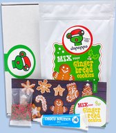 Gingerbread cookies - bakpakket - compleet met chocolade stift en kerst sprinkels - dapeppa