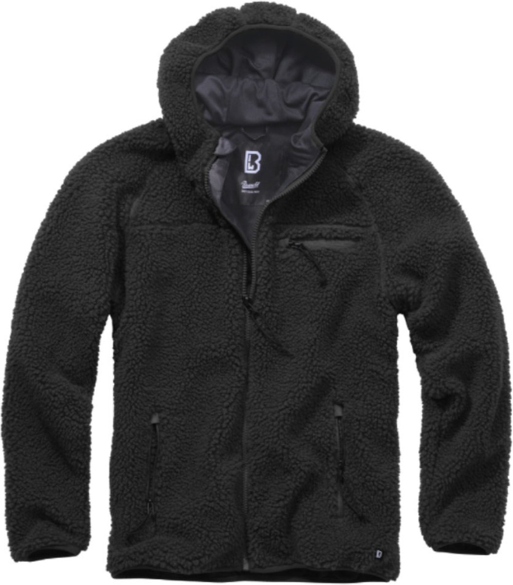 Brandit Teddyfleece Worker Zwart jacket Heren